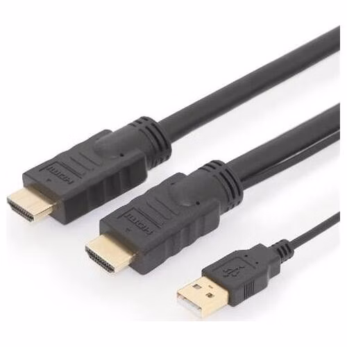 Digitus propojovací kabel s Aktivním zesílením HDMI High Speed Ethernet 20m Ultra HD 4K, HDMI 2.0