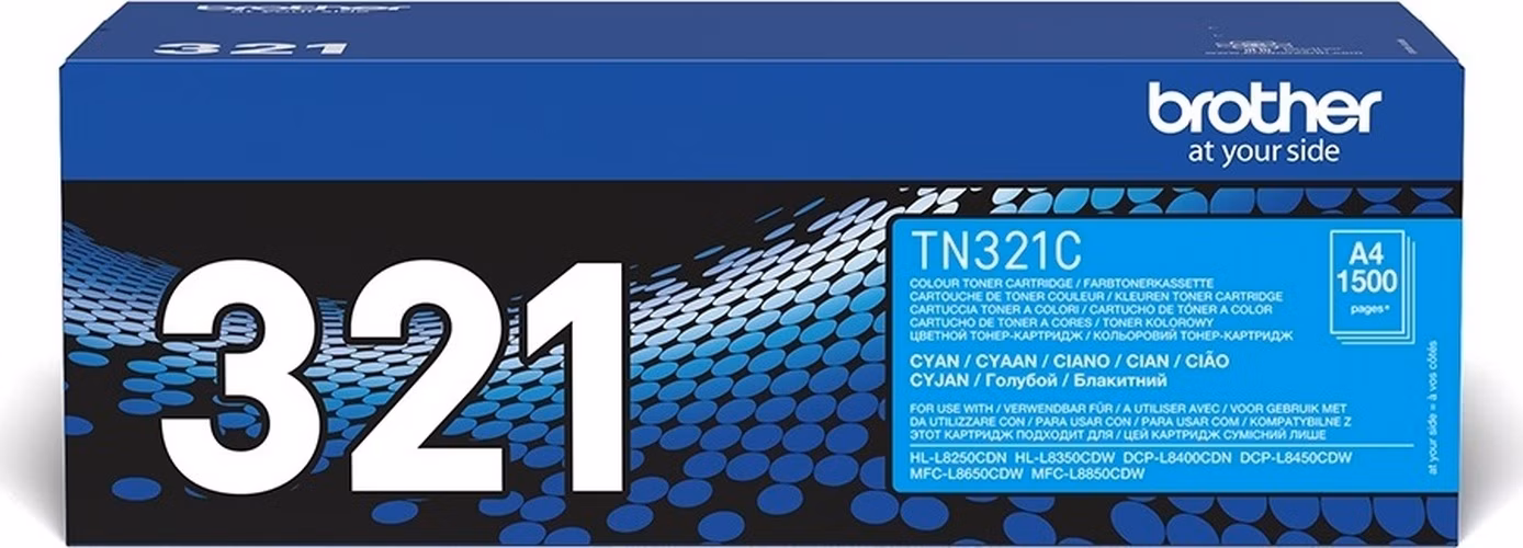 BROTHER tonerová kazeta TN-321C/ DCP-L8400,L8450/ HL-L8250,L8350/ MFC-L8650,L8850/ 1500 stránek/ azurový