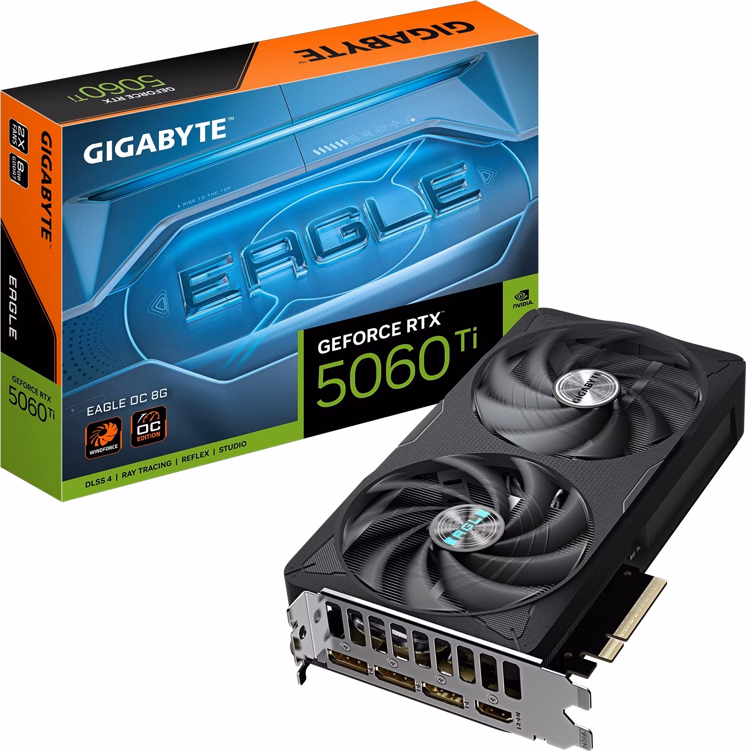 GIGABYTE VGA NVIDIA GeForce RTX 5060 Ti EAGLE OC 8G, 8G GDDR7, 3xDP, 1xHDMI