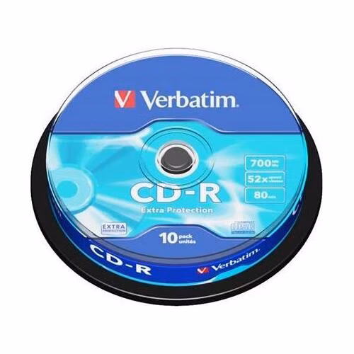 VERBATIM CD-R 700MB, 52x, spindle 10 ks