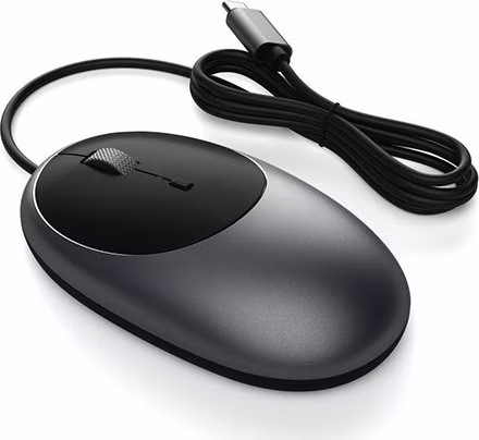 Satechi myš C1 USB-C Wired Mouse - Space Gray