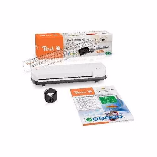 Peach 4 in1 Laminating Kit PBP300, set laminátor PL707, řezačka PC100-04, mix folií a zařezávač rožků