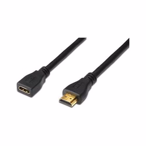 Digitus HDMI High Speed s Ethernetem prodlužovací kabel, typ A, M / F, 5,0 m, HDMI 1.4, UL, bl, zlacené kontakty