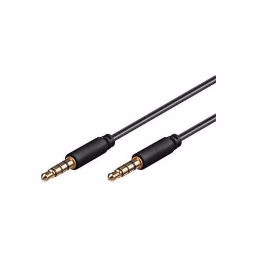 PremiumCord Kábel Jack 3.5mm 4 pinový M/M, 2m