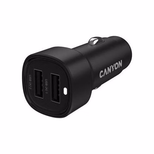 Canyon OnDrive 24, univerzálna autonabíjačka, 2x USB-A, výkon 24 W