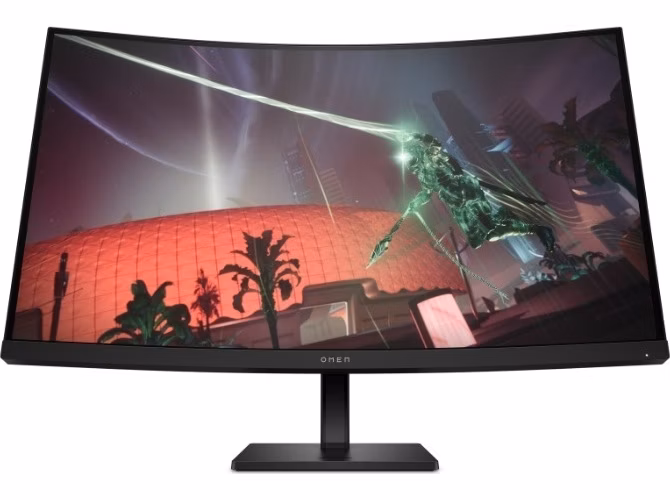 HP OMEN 32c/ 31,5" prohnutý/ 2560x1440/ VA/ 1ms/ 400 cd/m2/ 3000:1/ HDMI/ DP/ jack/ VESA/ černý