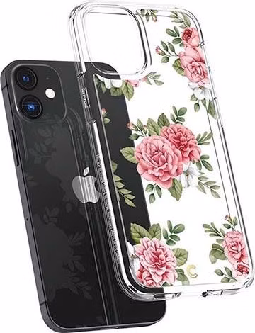 Spigen kryt Cecile pre iPhone 12 mini - Pink Floral