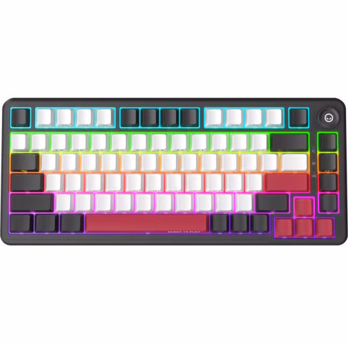 Lorgar KBA4175BK, mechanická herná klávesnica, 82 klávesov, Toxic Purple Switch, Hot-Swap, RGB, USB-C
