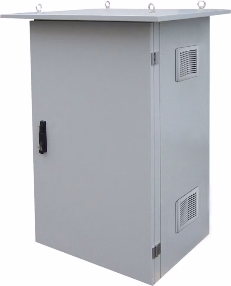 Solarix Rozvaděč termoizolovaný LC-07, 15U 700x400, RAL 7035 s vent. pravá bočnice LC-07-15U-74-25002-0P-G