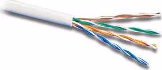 PremiumCord TP Kabel 4x2,drát UTP Cat5e AWG24,čistá měď 305m šedá