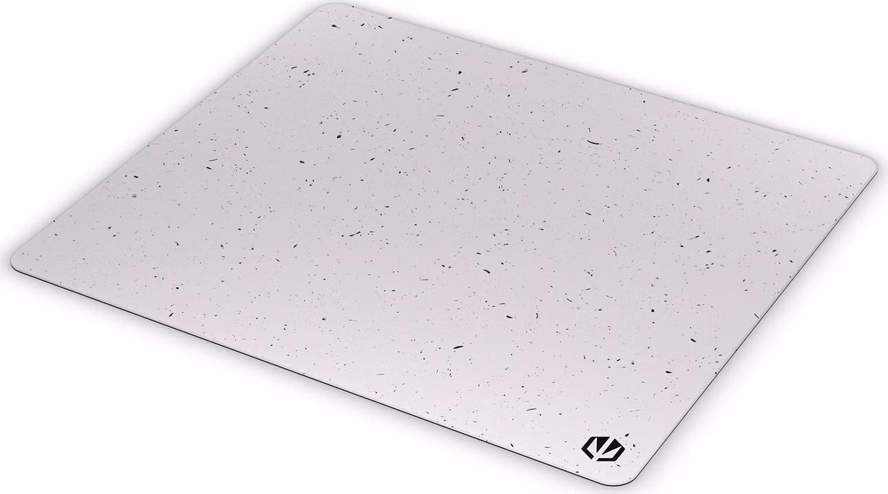 Endorfy podložka pod myš Stoneflow White L / 450x400x3 / voděodolná / obšitá / gumová spodní vrstva / bílý kámen