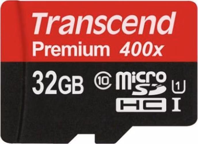 Transcend 32GB microSDHC UHS-I 400x Premium (Class 10) paměťová karta (bez adaptéru)