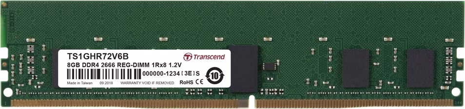Transcend paměť 8GB DDR4 2666 R-DIMM 1Rx8 CL19
