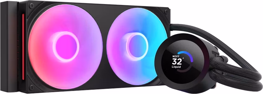 NZXT vodní chladič Kraken 240 / 2x120mm fan / 4-pin PWM / LCD disp. / 6 let