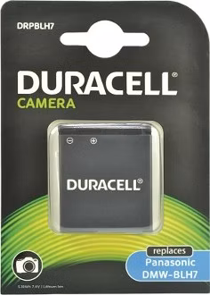 DURACELL Baterie - pro digitální fotoaparát nahrazuje Panasonic DMW-BLH7E, 7,4 V, 600 mAh