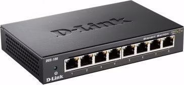 D-Link DGS-108/E 8-port 10/100/1000 Gigabit Metal Housing Desktop Switch