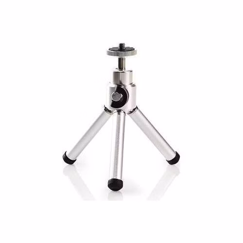 Nedis TPOD1000GY - Stativ | max. 0.8 kg | 11 - 14.5cm | 1 Segment | Kuličková hlava | taška | ABS / Ocel | Stříbrná