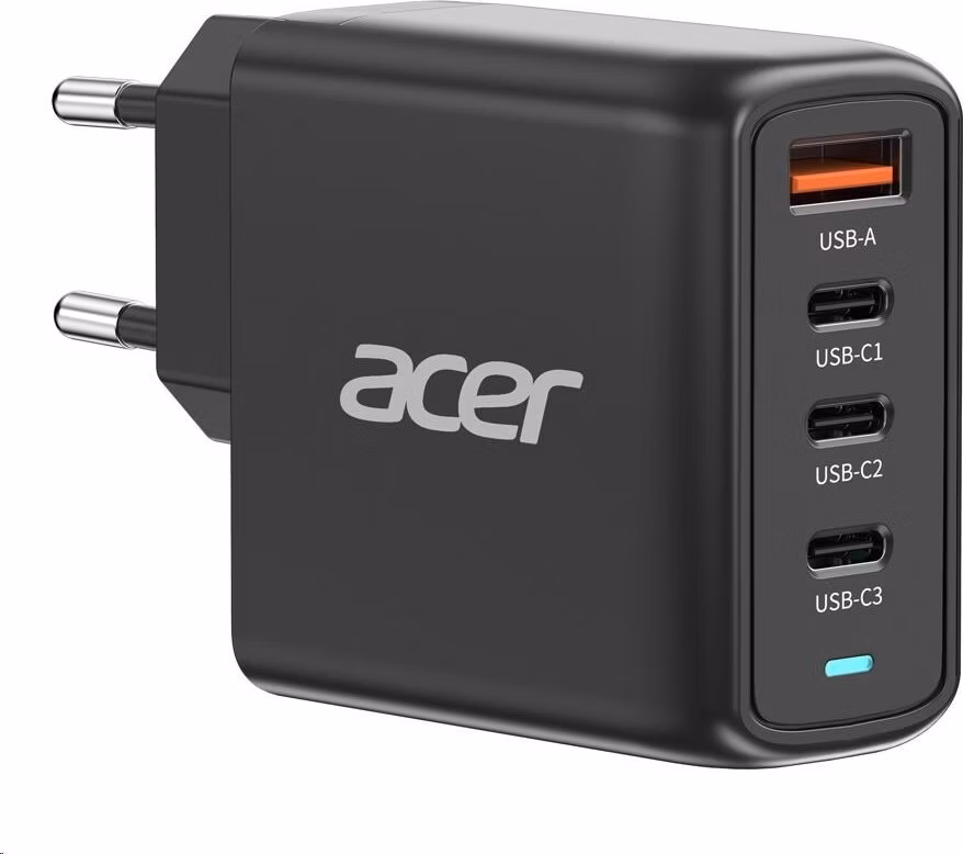 BAZAR - ACER Adapter 100W PD GaN charger,USB-C,USB-A,EU plug,Black - Poškozený obal (Komplet)