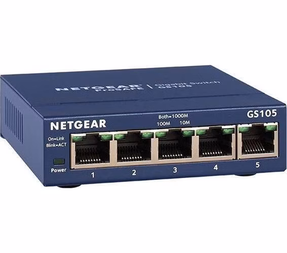 Netgear 5x 10/100/1000 Ethernet Unmanaged Switch