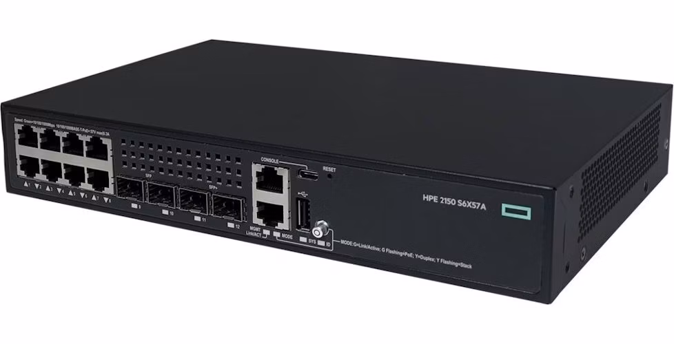 HPE Networking CW 2150 8p 10M/100M/1G 2p SFP 1G 2p SFP+ 1G/10G Switch
