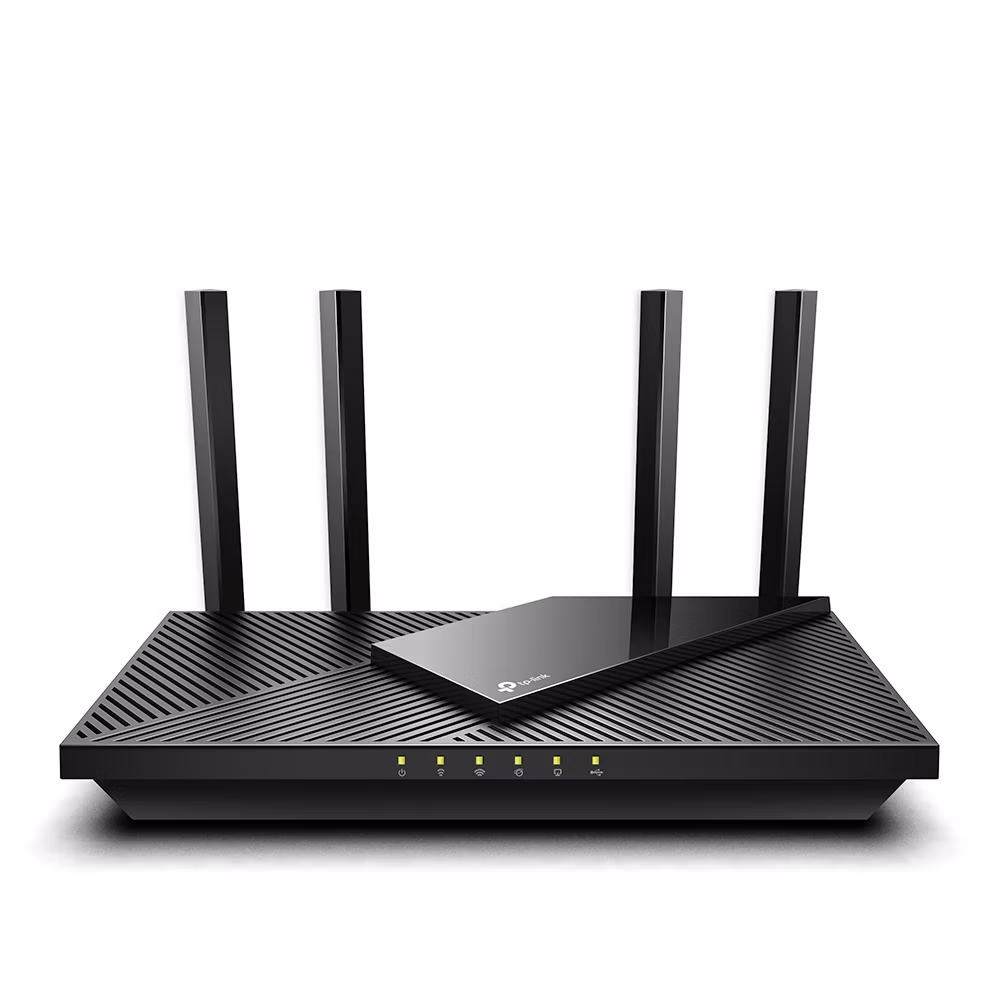 AX3000 Dual-Band Wi-Fi 6 Router SPEED: 574 Mbps at 2.4 GHz + 2402 Mbps at 5 GHz  SPEC: 4× Antennas, 1× Gigabit WAN Port