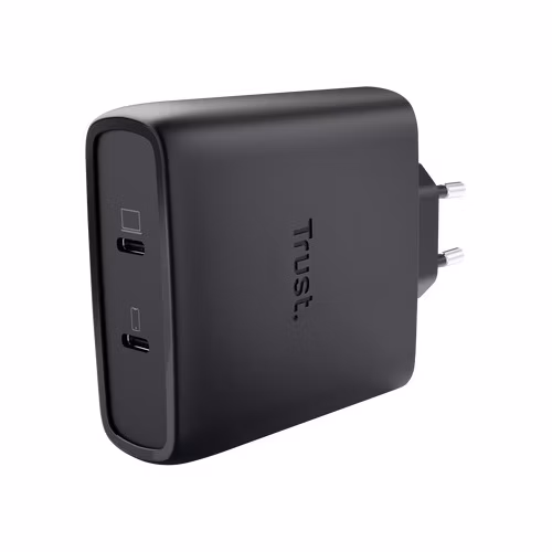 TRUST GaN Nabíječka MAXO 100W 2-Port, USB-C, černá