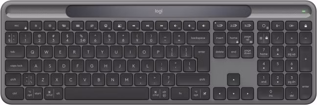 Logitech K980 - bezdrôtová solárna klávesnica, slim, grafitová - US