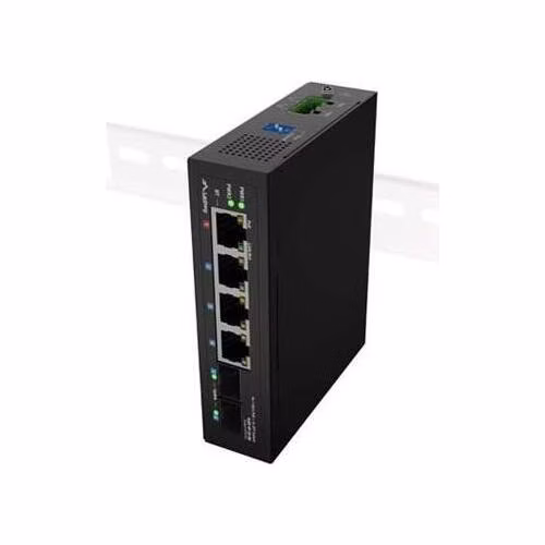 LANBERG SWITCH ILGE-4P-2S-90 LEHKÝ PRŮMYSLOVÝ POE 1XBT 3XAT 2XSFP DIN GIGABITOVÝ ETHERNET