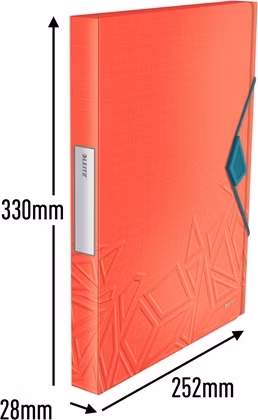 LEITZ Box na dokumenty UrbanChic PP, A4, červená