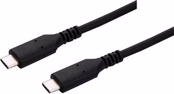 C-TECH Kabel USB 4.0, Type-C (CM/CM), PD 100W, 40Gbps, 0,5m, černý