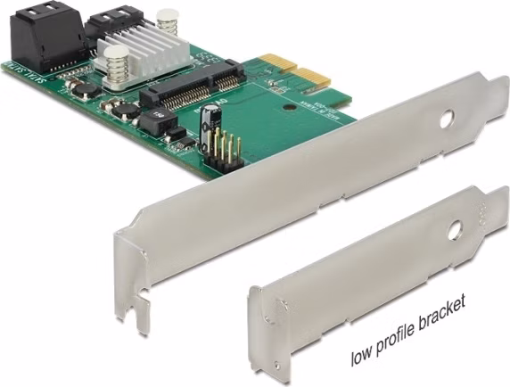 Delock PCI Express Karta > Hybrid 3 x interní SATA 6 Gb/s + 1 x interní mSATA