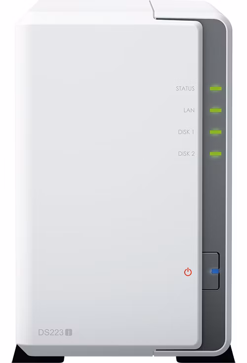 Synology™ DiskStation DS223j (2x HDD, 4jadro CPU, 1GB RAM, 1xGLAN, 2x USB3.2Gen1)
