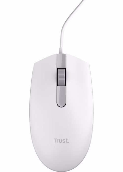 Trust TM-101W/Kancelářská/Optická/1 200 DPI/Drátová USB/Bílá