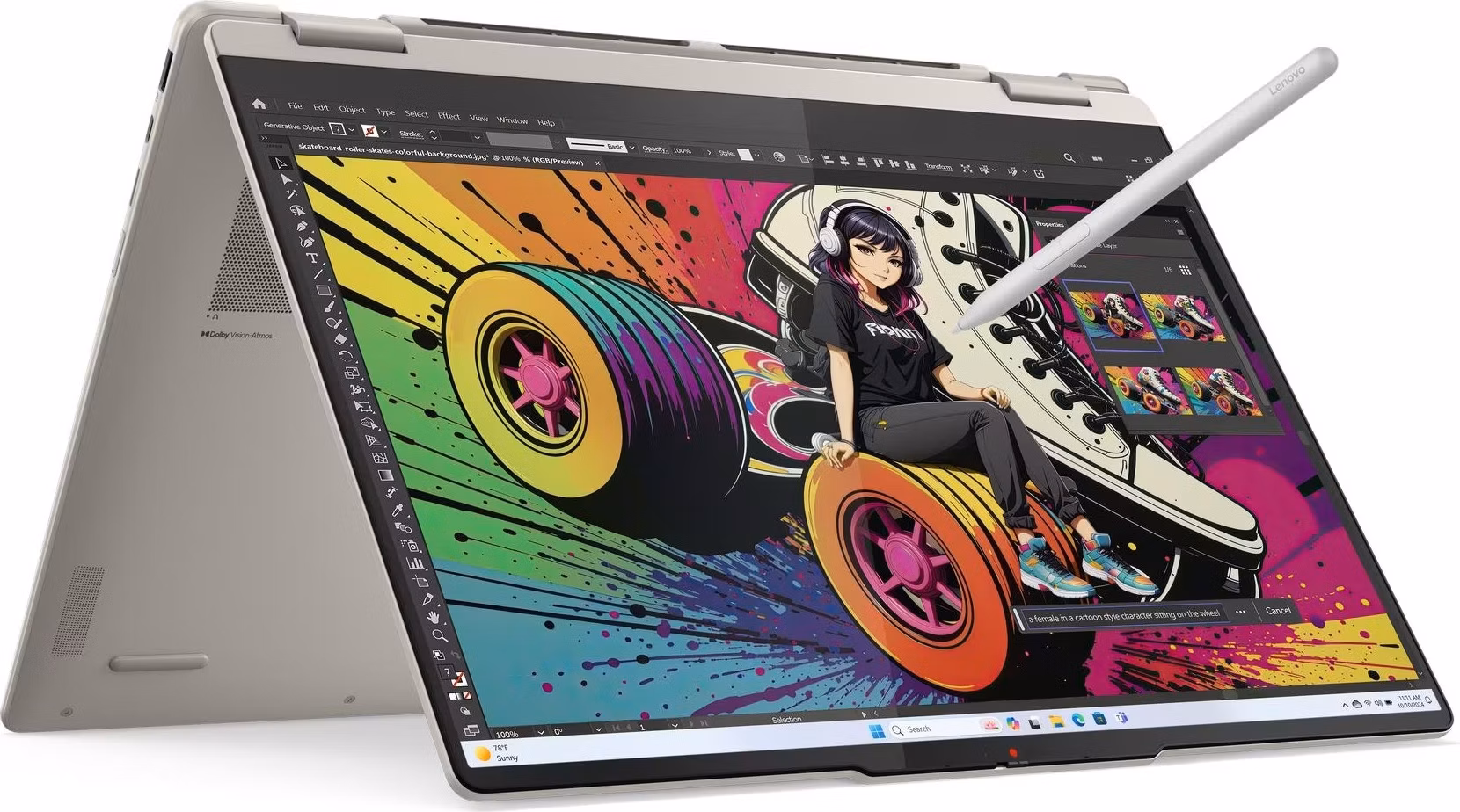 Lenovo Yoga 7 2-in-1/16AKP10/AI7-350/16"/2880x1800/T/32GB/1TB/AMD int/bez OS/Seashell/3R On-Site
