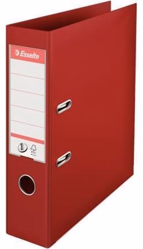 ESSELTE No. 1 pákový pořadač Power A4 75mm červený
