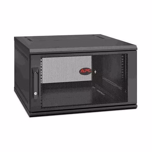 APC NetShelter 6U Wallmount Rack Enclosure Cabinet Single Hinged Server Depth