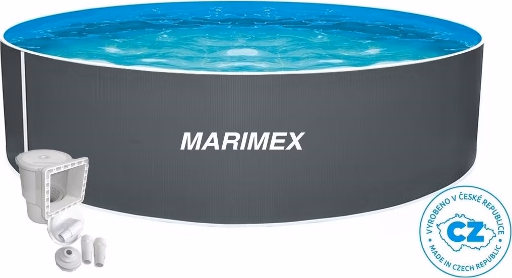 Marimex Orlando bazén 3,66x0,91 m s příslušenstvím - motiv šedý