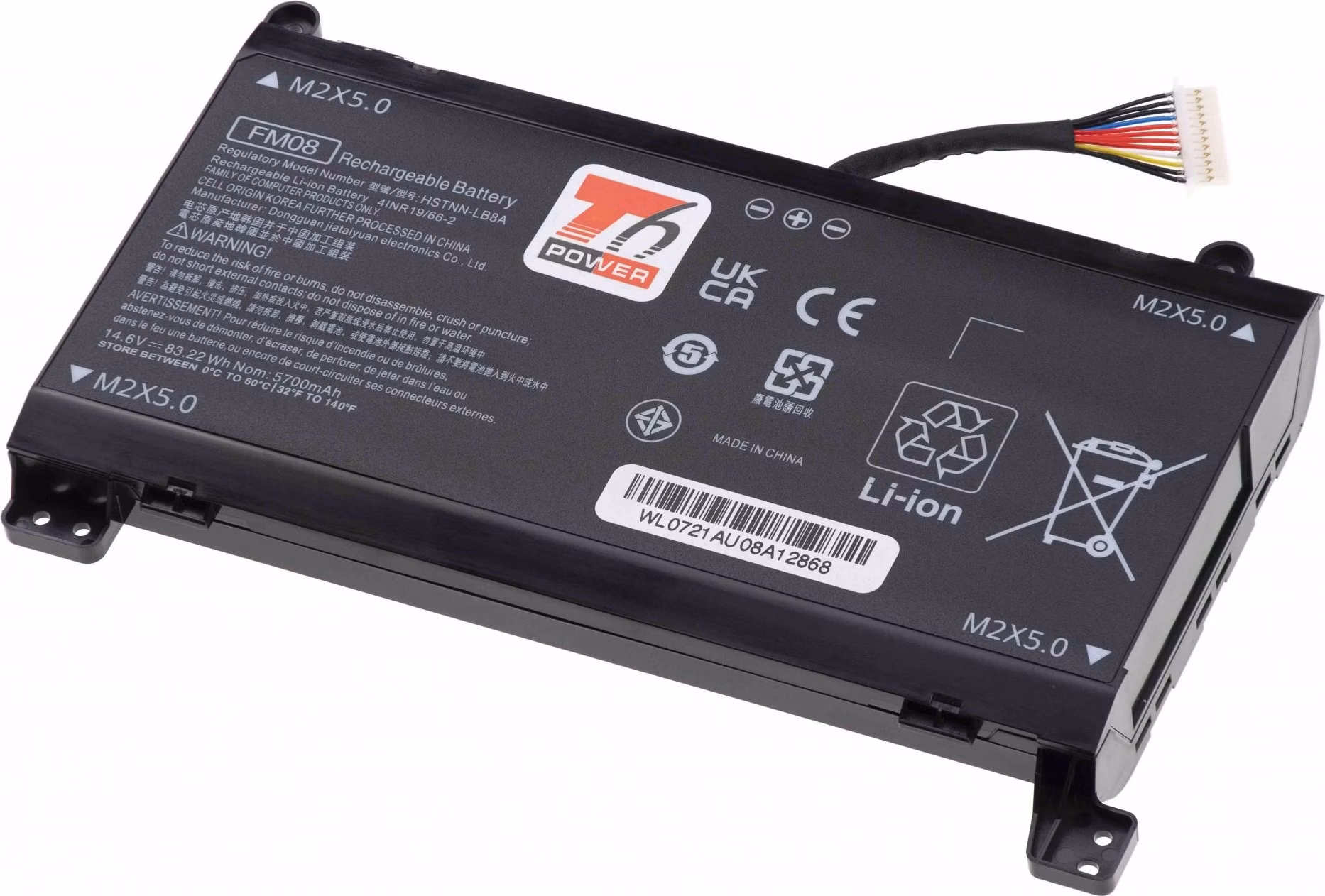 Batéria T6 Power pre HP Omen 17-an000, 17-an100, 12pin, Geforce 1050, 5973mAh, 86Wh, 8cell, Li-ion