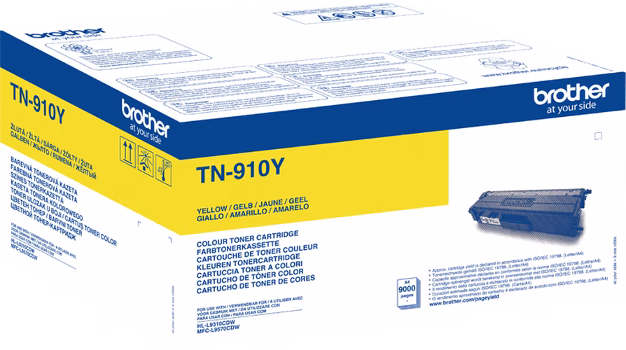 BROTHER toner TN-910Y pro HL-L9310CDW/MFC-L9570CDW / 9.000 stran, / žlutý