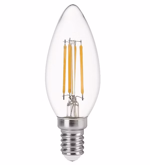 IMMAX NEO SMART filamentová žárovka LED E14, C37, 4W CCT 470lm, stmívatelná, Wi-Fi, Beacon, TUYA