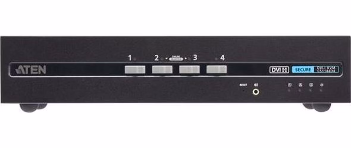 ATEN 4portový zabezpečený přepínač KVM USB DVI se dvěma displeji (kompatibilní s PSD PP v4.0)