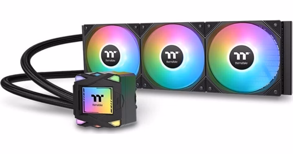 THERMALTAKE Vodní chladič LA360 ARGB, 3x120mm ARGB, LGA1851, AM5, černá