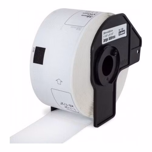 PRINTLINE kompatibilní s Brother DK-11208, papírové bílé, široké adresy, 38x90mm, 400 ks