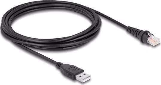 Delock Kabel z rozhraní RJ50 na USB 2.0 Typu-A ke čtečce čárových kódů, 3 m