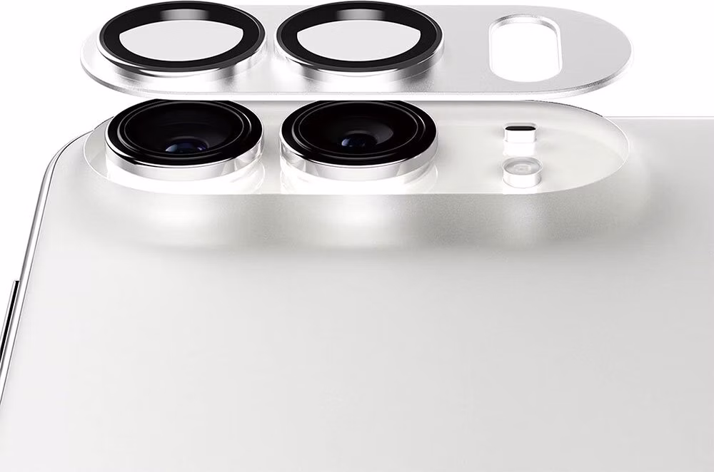 PanzerGlass Fender Camera Protection pre iPhone Duo - Silver