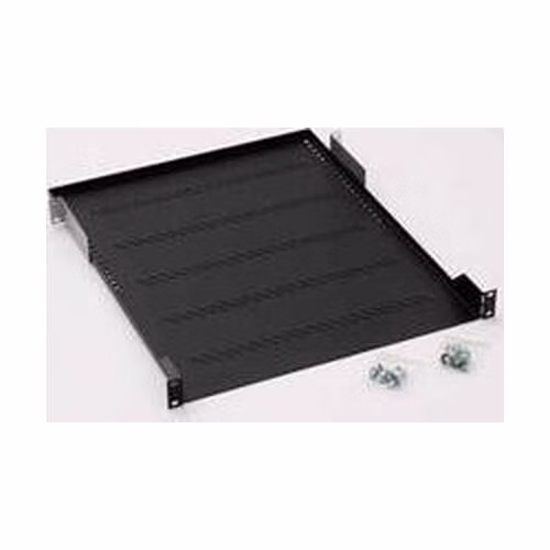 TRITON Police s perforáciou 19", 1U/150mm, nosnosť 15kg, čierna
