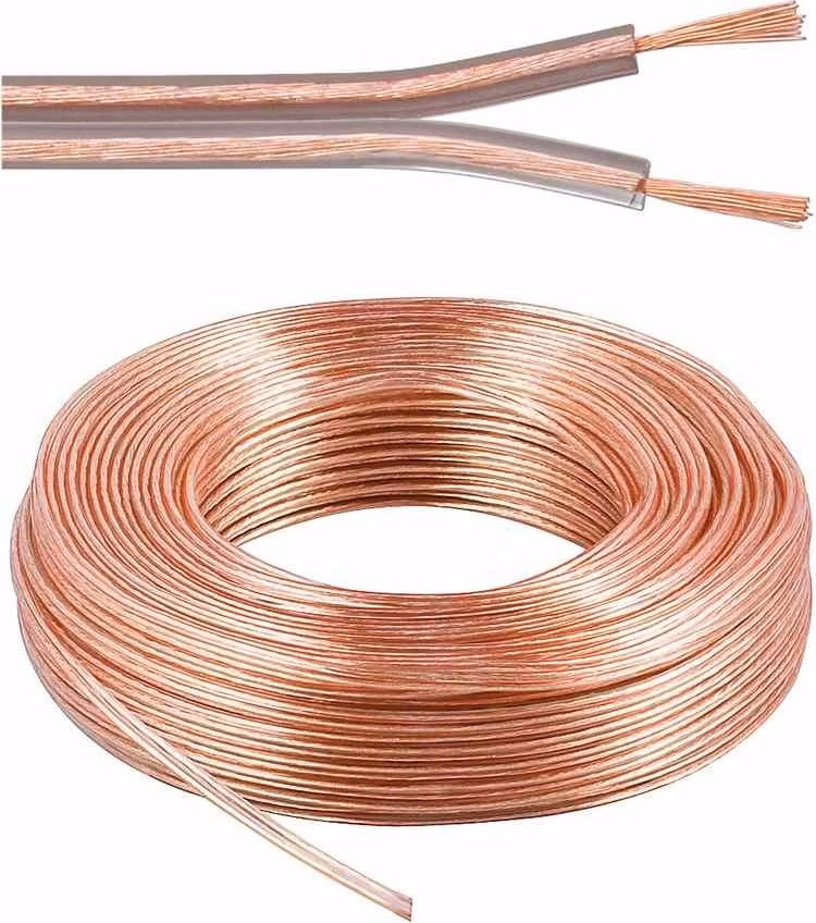 PremiumCord Kabely na propojení reprosoustav 99,9% měď 2x2,5mm2 25m