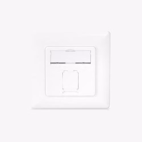 Digitus CAT 6A Třída EA síťová zásuvka, stíněná 1x RJ45, LSA, čistě bílá, zapuštěná montáž, 8 směrů