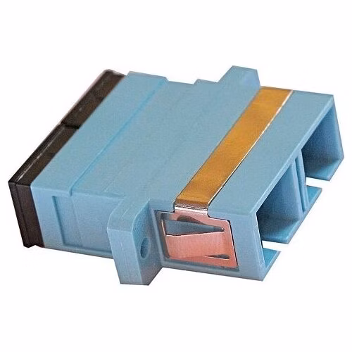 XtendLan SC-SC duplex adapter MM, OM3, azurová, do optických rozvaděčů