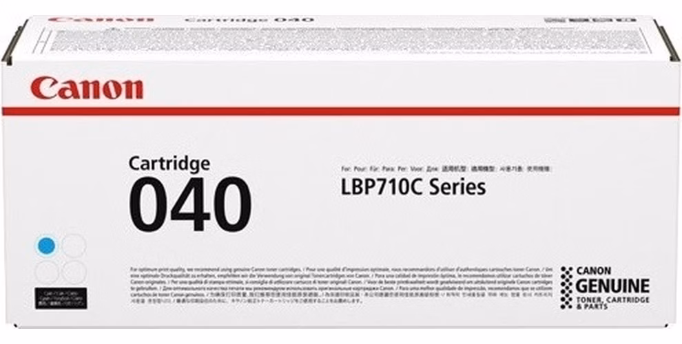 Canon originální toner 040 C azurový, LBP710C řada, kapacita 5 400 stran